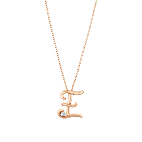 0.03 Karat Diamante E Harf Collana