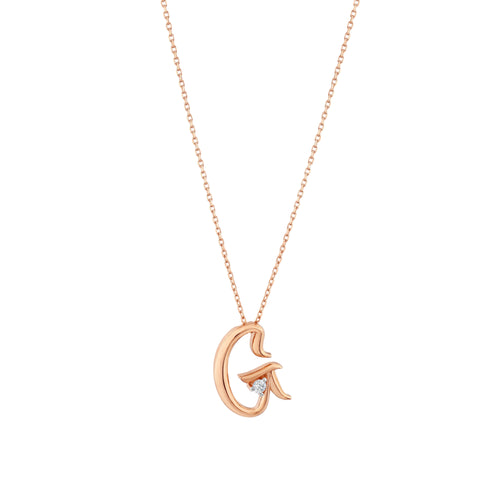 0.03 Karat Diamante G Harf Collana