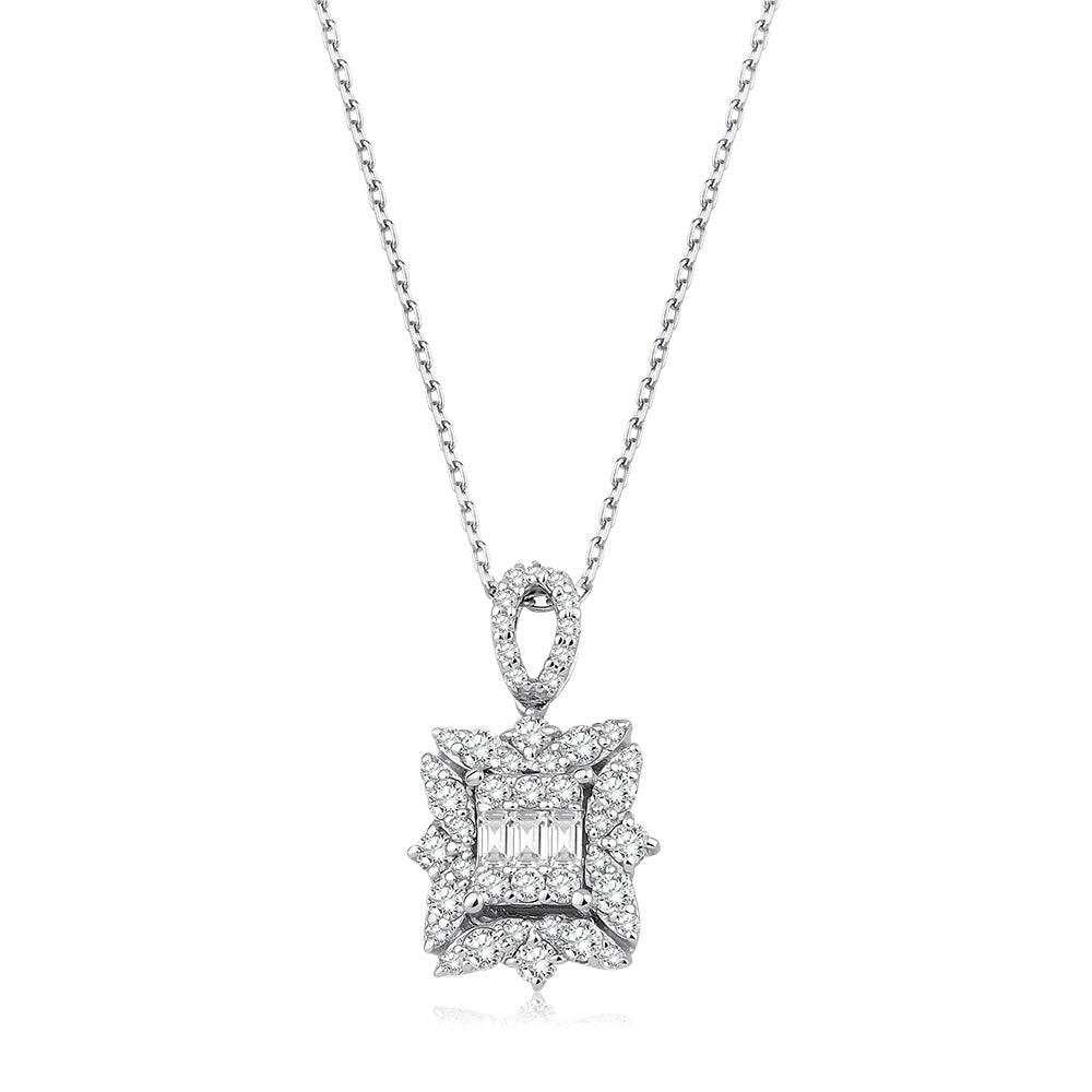 0.63 Karat Ellie Baget Diamante Collana