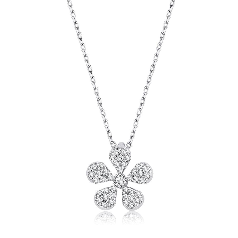 0.18 Karat Folia Diamante Collana