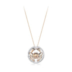 0.32 Karat Diamante Yengeç Burcu Collana