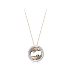 0.33 Karat Diamante Balık Burcu Collana