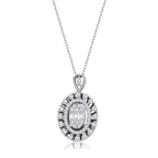 0.93 Karat Alina Diamante baguette Collana