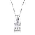 0.12 Karat Laranj Baget Diamante Collana