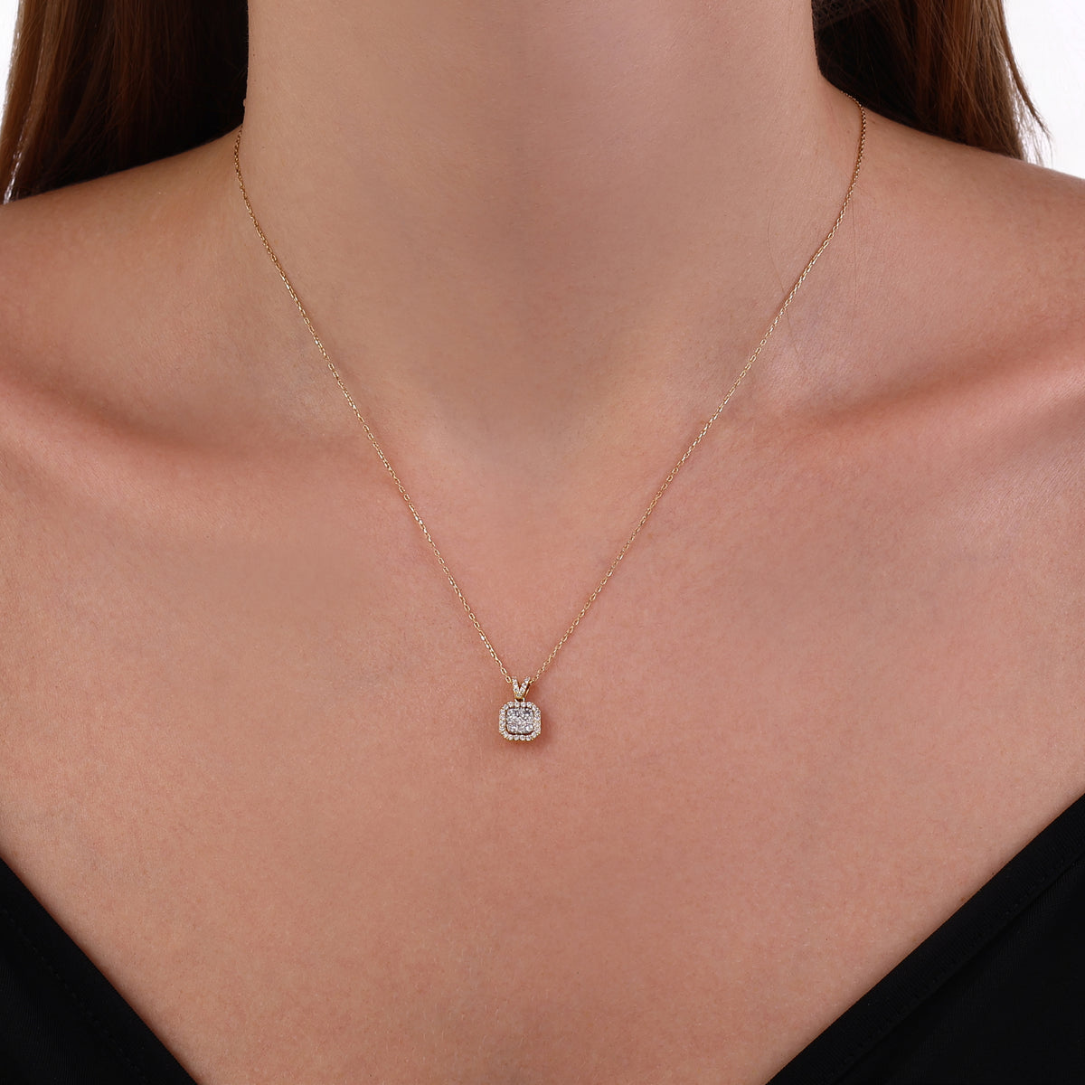 0.33 Karat Diamante Collana