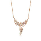 0.02 Karat Diamante Melek Collana