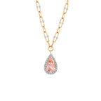 6.61 Karat Cherry Morganite Pırlanta Kolye