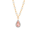 6.61 Karat Cherry Morganite Pırlanta Kolye