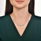 6.75 Karat Ordre Diamante Su Yolu Collana