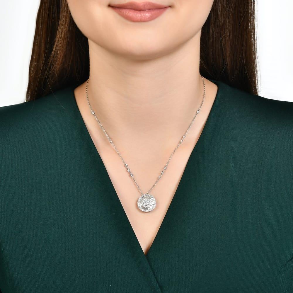 1.73 Karat Leila Baget Diamante Collana