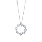 0.98 Karat Luna Baget Diamante Collana