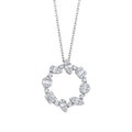 0.98 Karat Luna Baget Diamante Collana