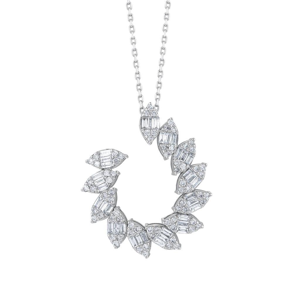 0.79 Karat Selena Baget Diamante Collana