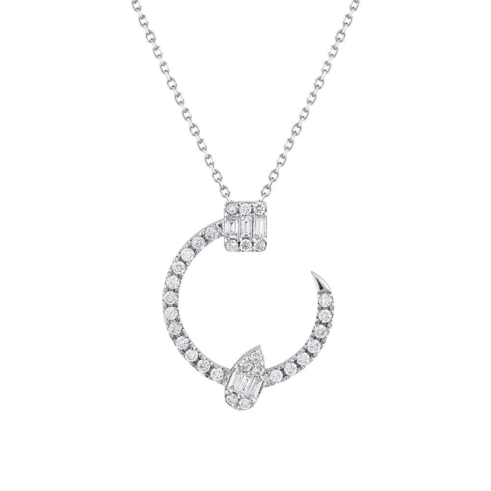 0.34 Karat Fegari Baget Diamante Collana