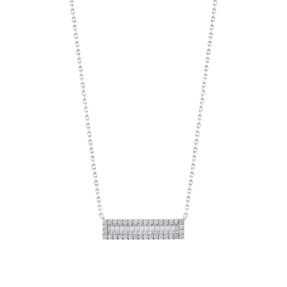 0.70 Karat Baget Diamante Collana