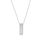0.34 Karat Ruta Baget Diamante Collana