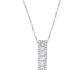 0.34 Karat Ruta Baget Diamante Collana