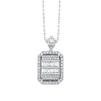 0.70 Karat Mia Diamante baguette Collana