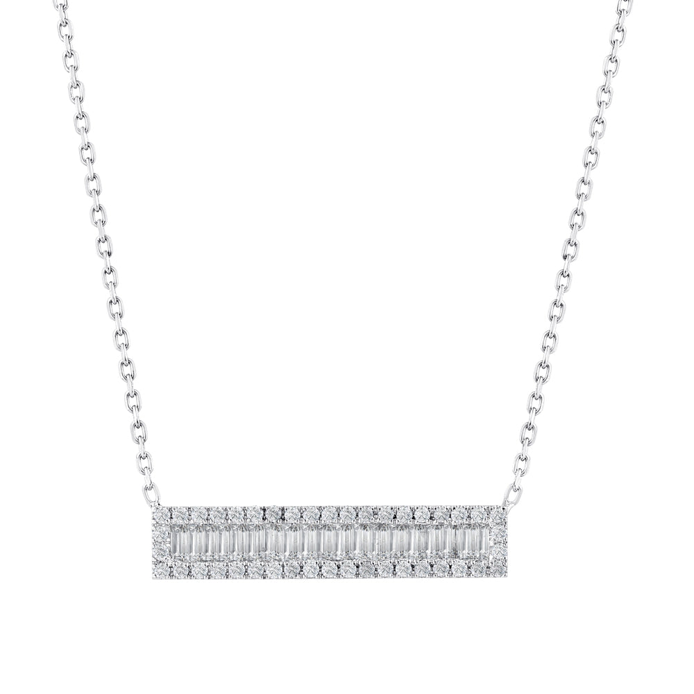 0.81 Karat Baget Diamante Collana