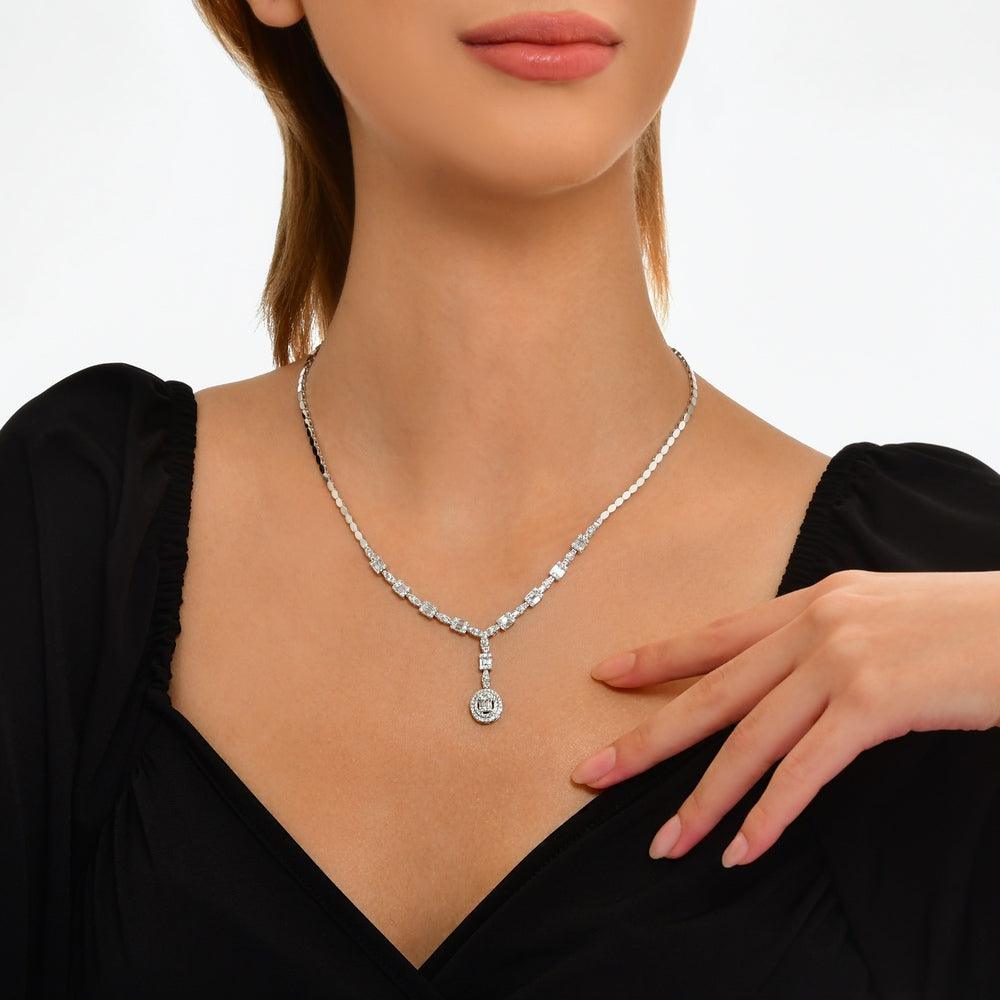2.28 Karat matrimonio Baget Diamante Gerdanlık