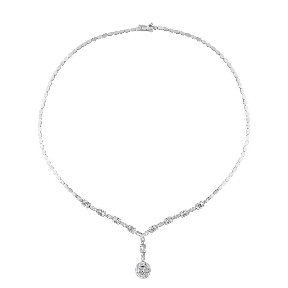 2.28 Karat matrimonio Baget Diamante Gerdanlık