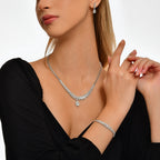 4.29 Karat matrimonio Baget Diamante Gerdanlık
