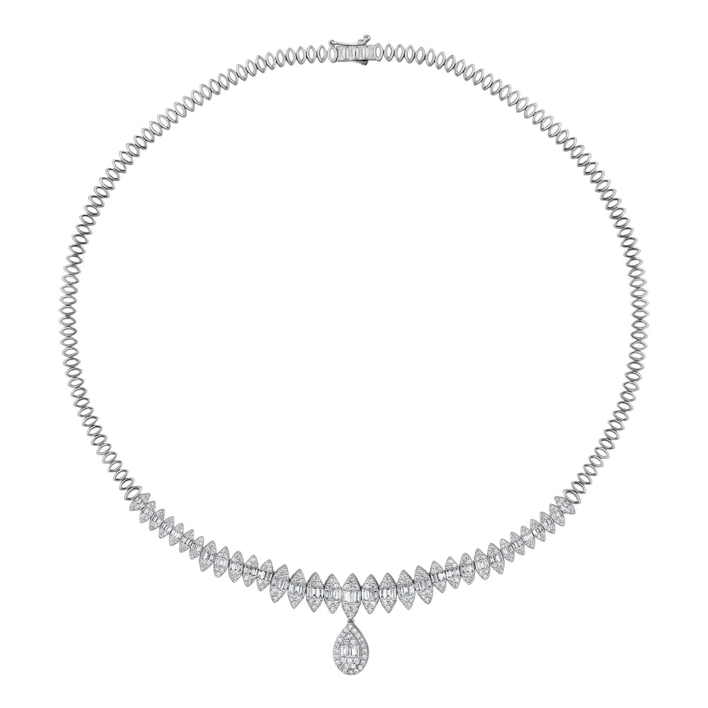 4.29 Karat Wedding Baget Pırlanta Gerdanlık