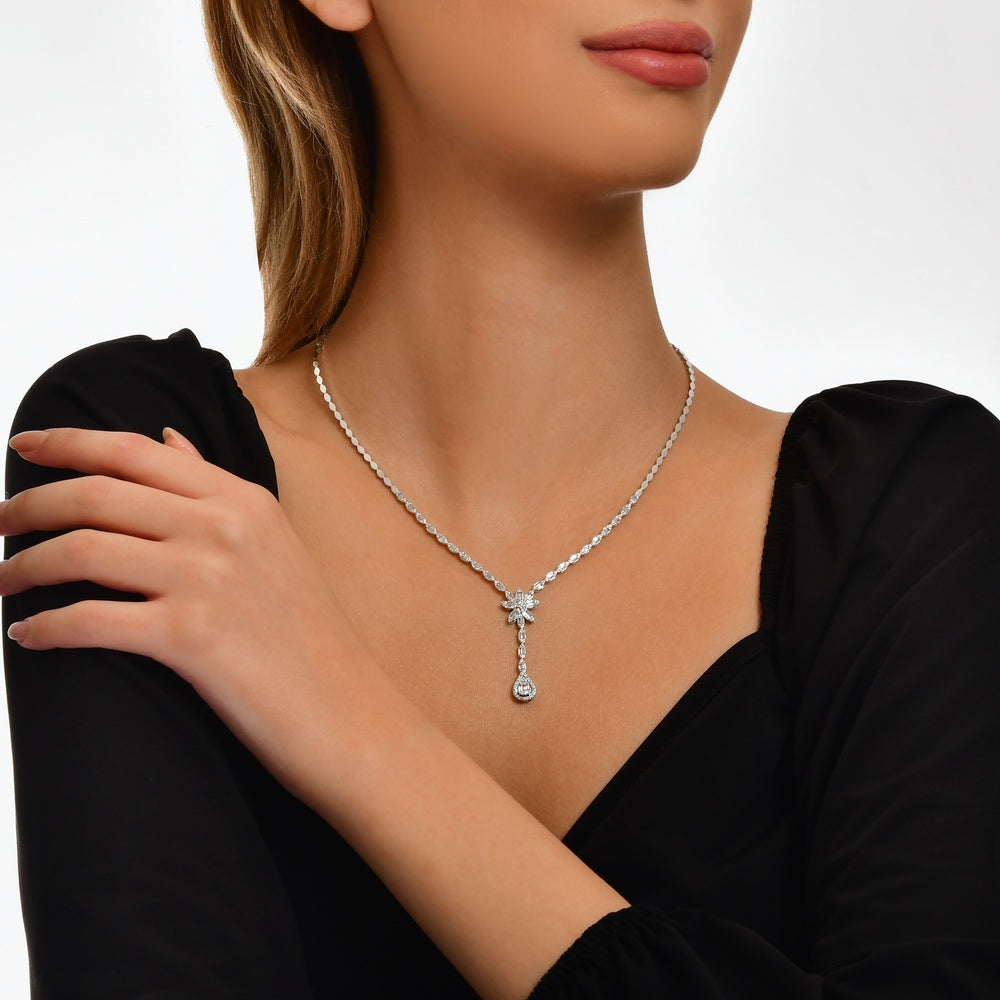 1.91 Karat matrimonio Baget Diamante Gerdanlık