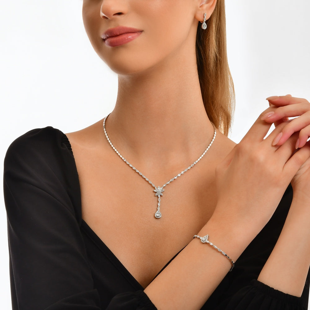1.91 Karat matrimonio Baget Diamante Gerdanlık