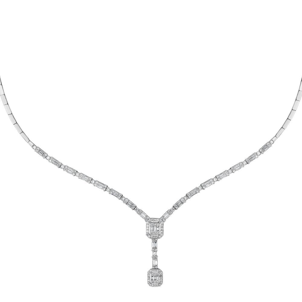 1.78 Karat Herz Baget Diamante Gerdanlık