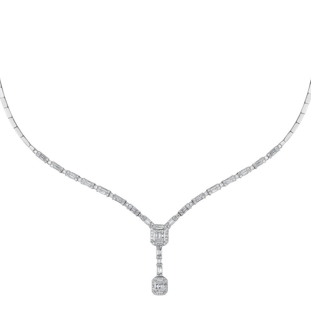 1.67 Karat matrimonio Baget Diamante Gerdanlık