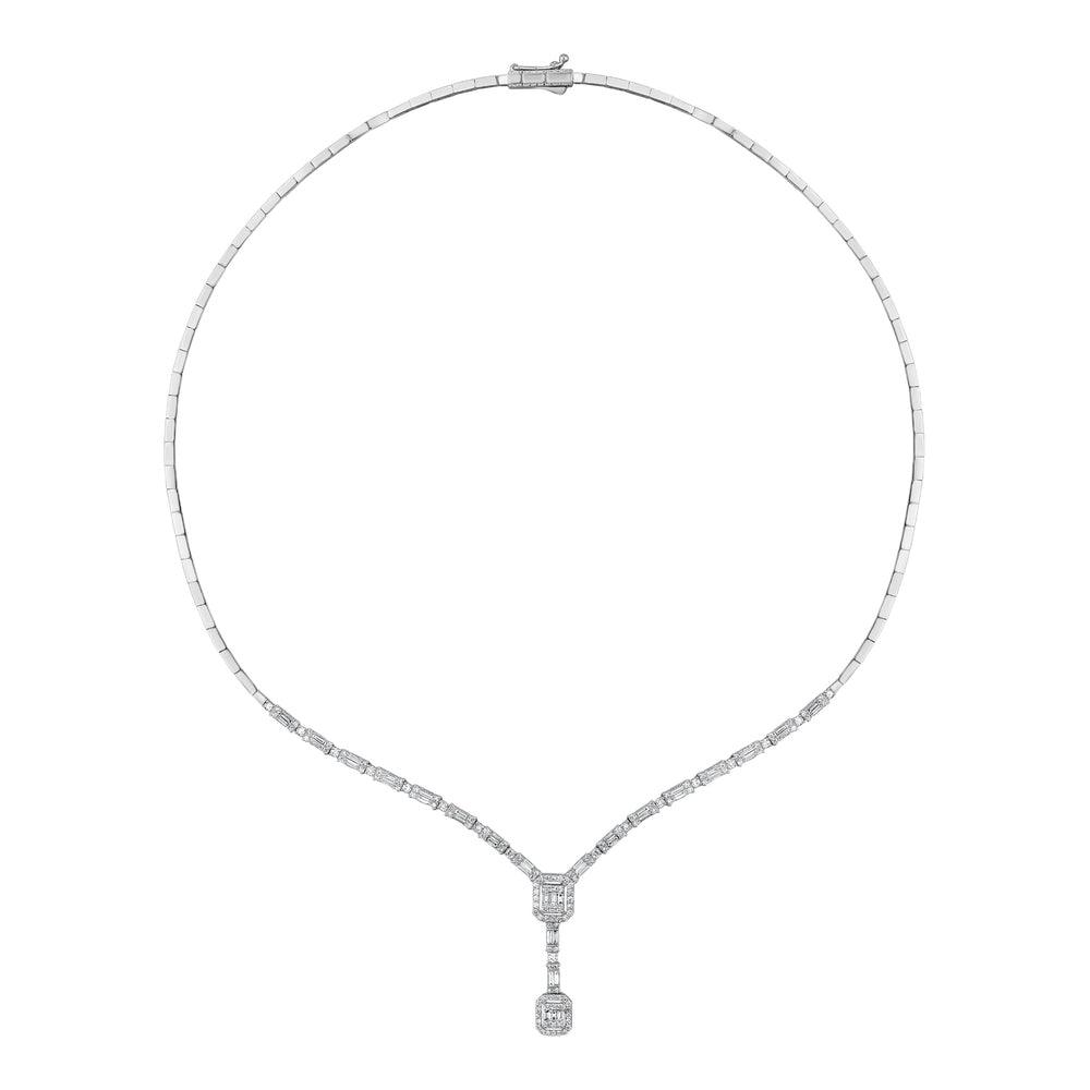1.78 Karat Herz Baget Diamante Gerdanlık