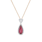 2.81 Karat Cannella Turmalin Diamante Collana