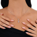 1.78 Karat Fragola Morganit Diamante Collana