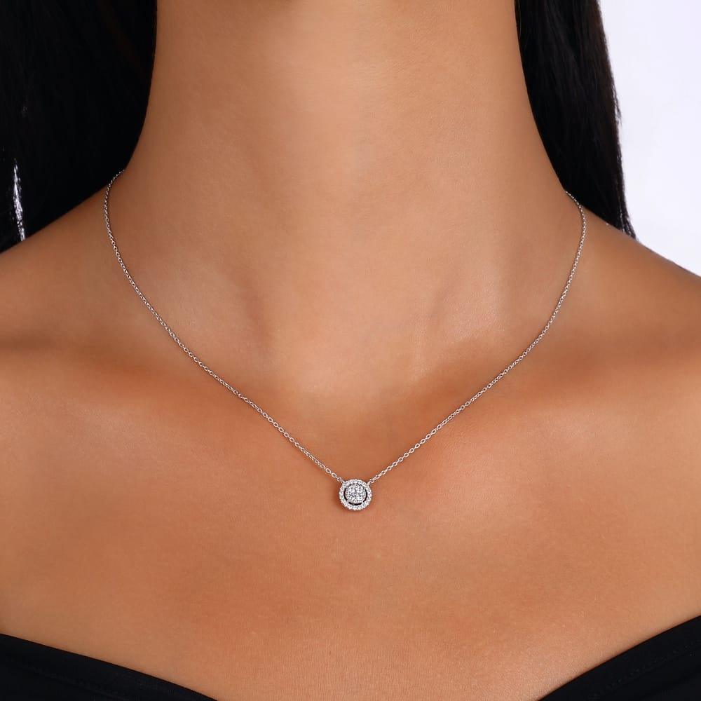 0.28 Karat Sfera Diamante Collana