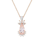 2.45 Karat Berry Morganit Diamante Collana