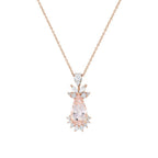 2.45 Karat Berry Morganit Diamante Collana