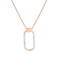 0.15 Karat rosa Diamante Collana