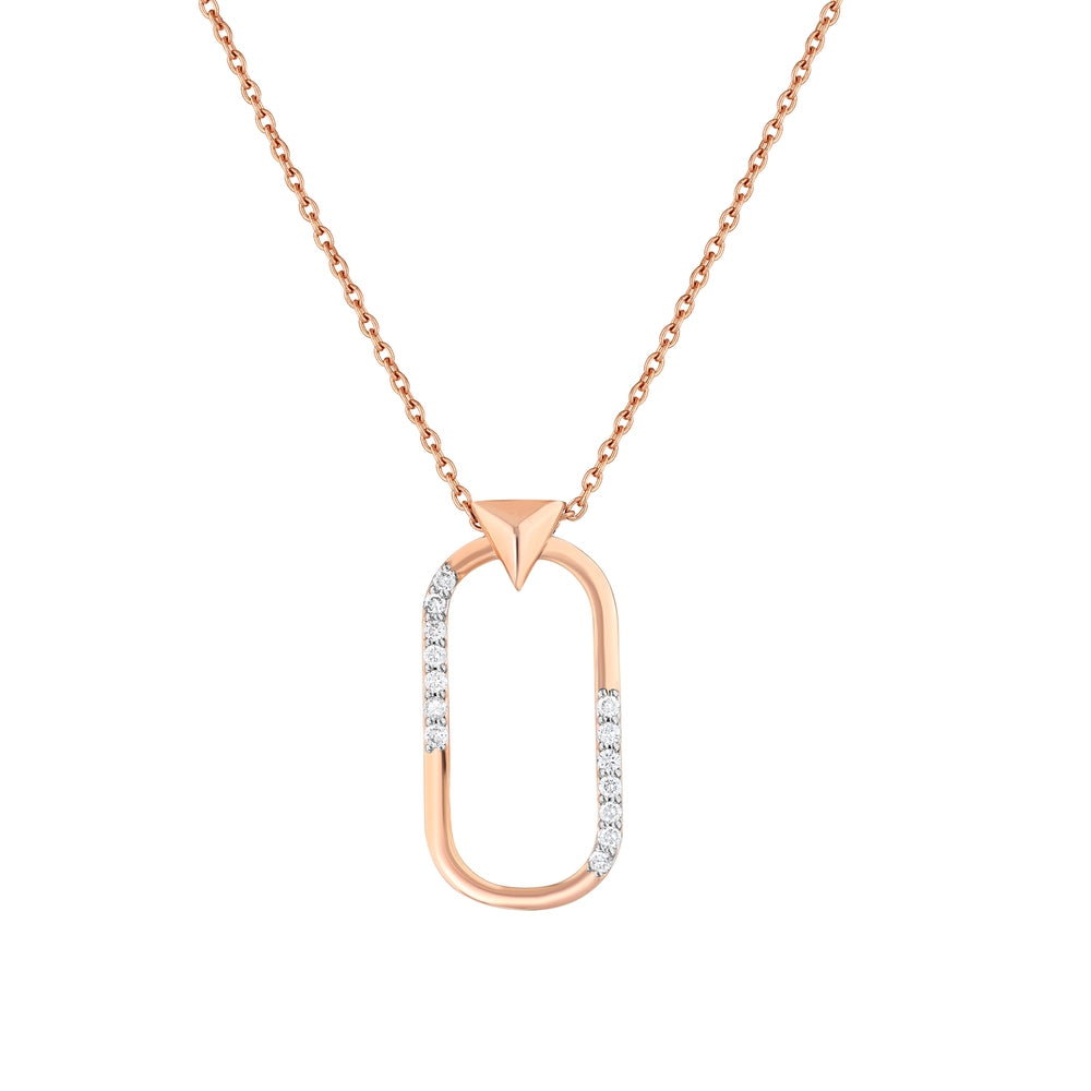 0.15 Karat Rose Pırlanta Kolye
