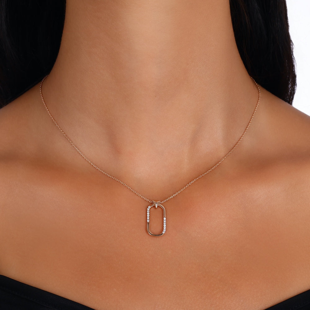 0.15 Karat Rose Pırlanta Kolye