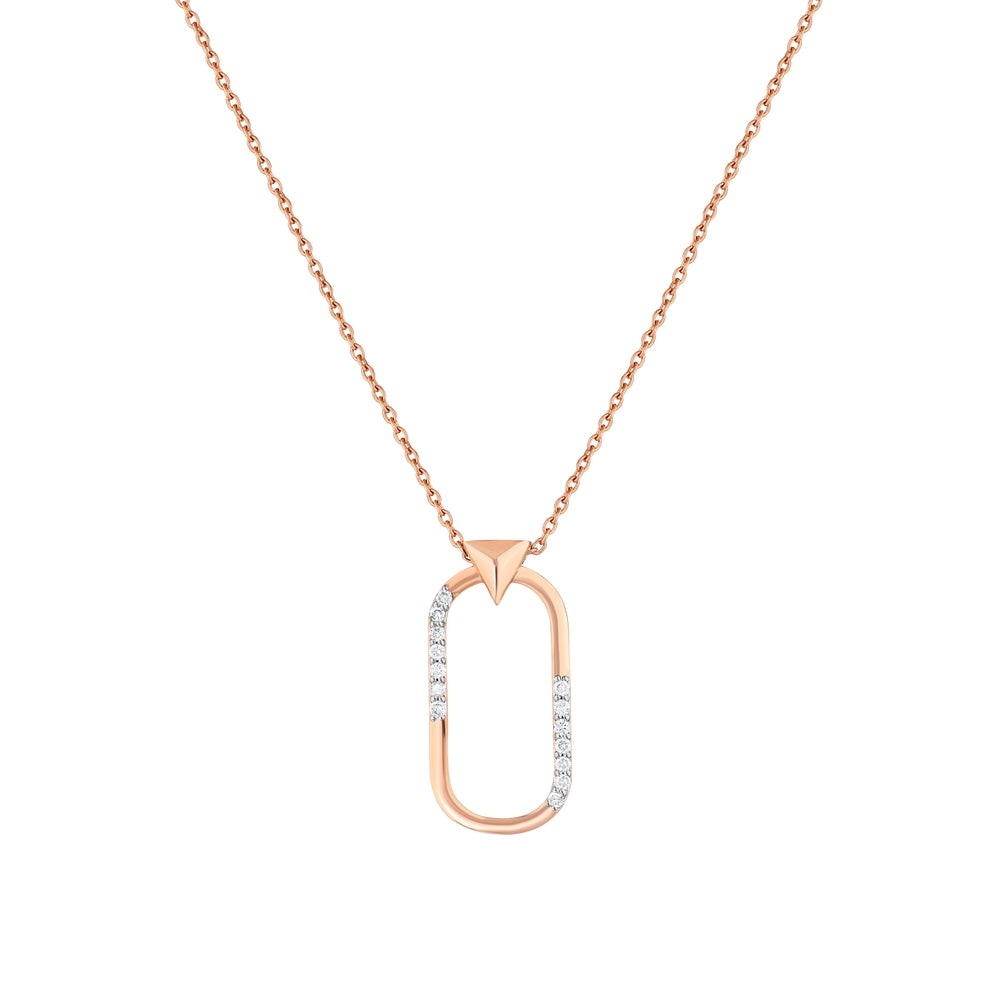 0.15 Karat Rose Pırlanta Kolye