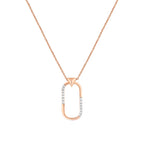 0.15 Karat rosa Diamante Collana