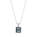 0.55 Karat Deep Blue Baget Kolye
