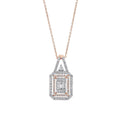 0.61 Karat Evelyn Diamante baguette Collana