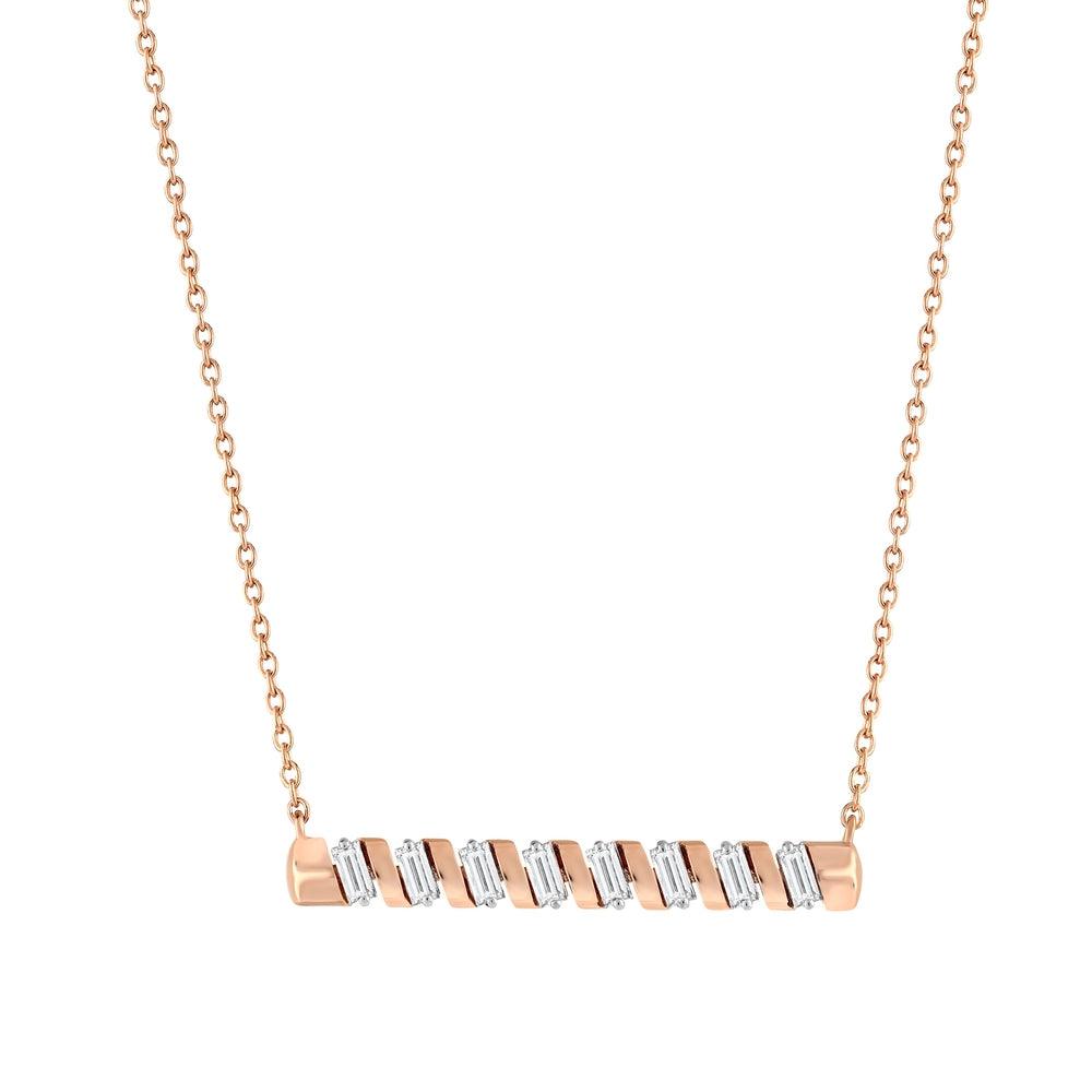 0.43 Karat Talia Baget Diamante Collana