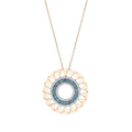 0.88 Karat Deep Blue Baget Collana