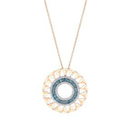 0.88 Karat Deep Blue Baget Collana