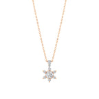 0.21 Karat Flora Diamante Collana