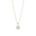 0.21 Karat Flora Diamante Collana
