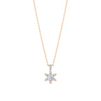 0.21 Karat Flora Diamante Collana
